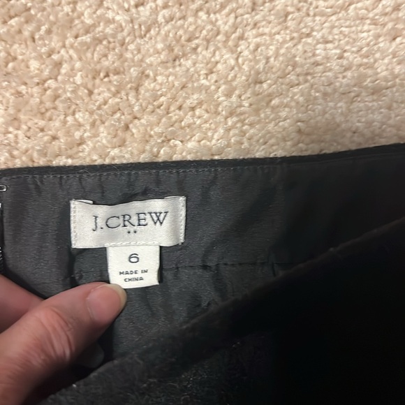 J. Crew Black Wool Skirt Size 6 - Picture 2 of 5
